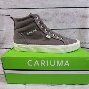 Cariuma X Pantone Gargoyle Grey Canvas OCA HIGH Top Mens Size 7 Women’s 8.5